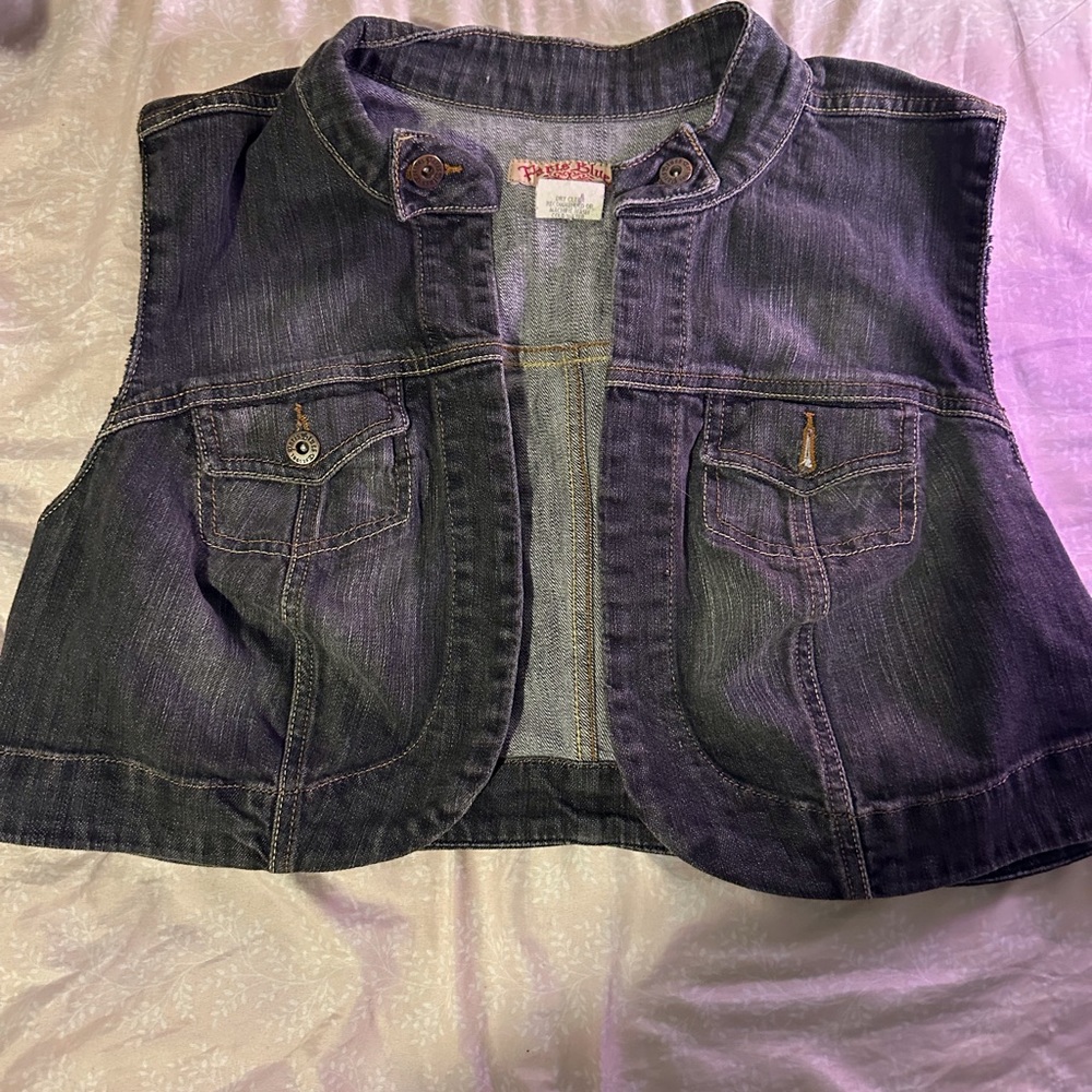 Vintage pairs blue vest